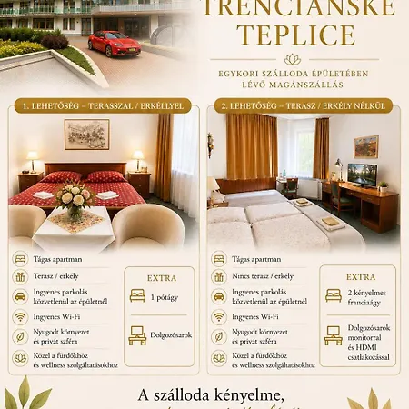 Lejlighed Plazza Trencianske Teplice Panorama 4p *