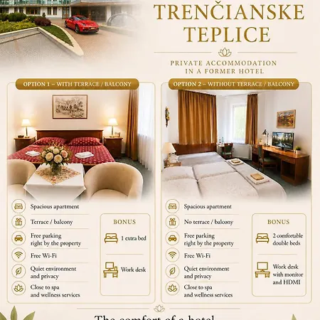Plazza Trencianske Teplice Panorama 4p * Trenčín